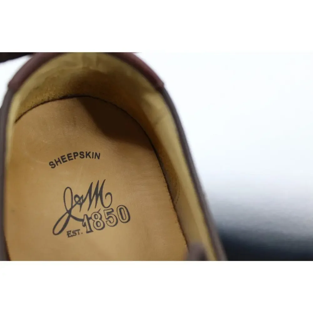 Johnston & Murphy Martell Brown Tumbled Nubuck Wingtip Brown Size 11.5M